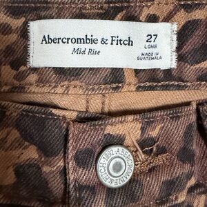 Abercrombie & Fitch leopard print jeans